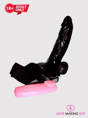 Big Black Strapon Dildo With Multispeed Vibration | Sex Toys For Couples