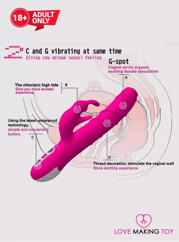 Khalifa Silicone Rabbit Vibrator For Women | Buy Vibrator Online