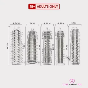 Soft Silicone Dotted Crystal Condom for enhanced pleasure – crystal condom online shopping, crystal reusable condom, crystal condom online order, crystal silicone condom.
