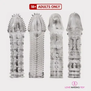 Soft Silicone Dotted Crystal Condom for Men – crystal condom, crystal condom online shopping, crystal reusable condom, crystal condom online order, crystal silicone condom
