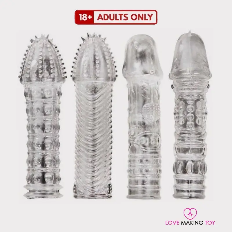 Soft Silicone Dotted Crystal Condom for Men – crystal condom, crystal condom online shopping, crystal reusable condom, crystal condom online order, crystal silicone condom