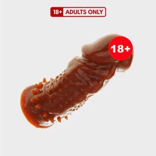 Choco sleeve condom chocolate color reusable textured sleeve for men