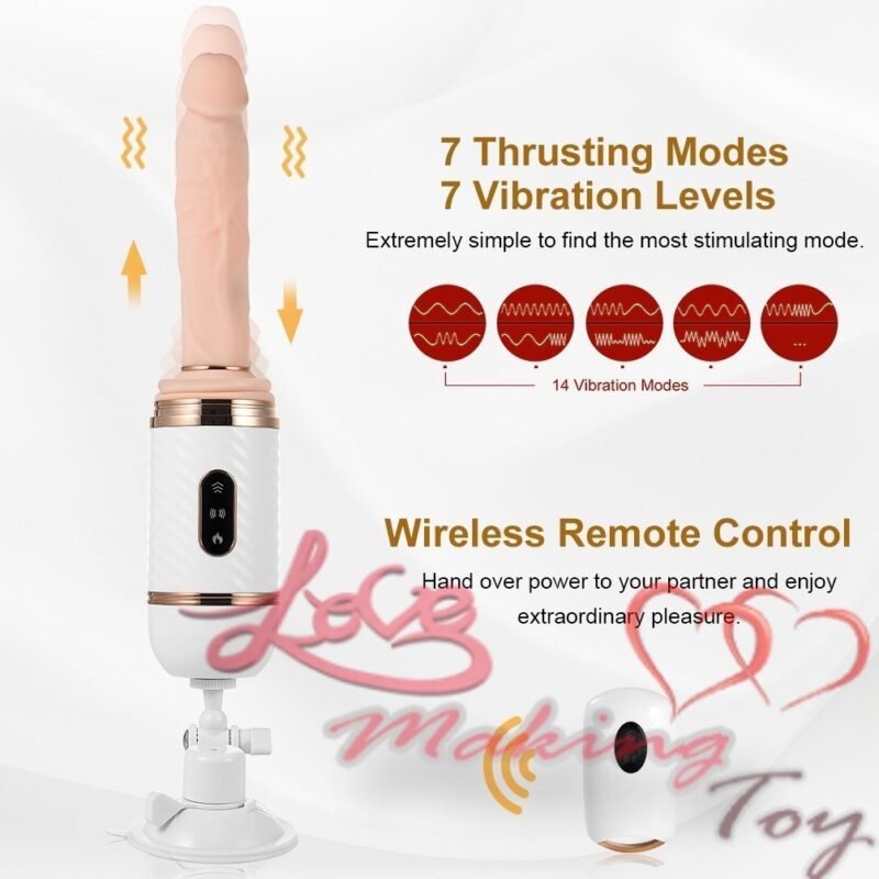 7 Thrusting Modes & 7 Vibration Levels Most Stimulating Sex Gun GSM-004