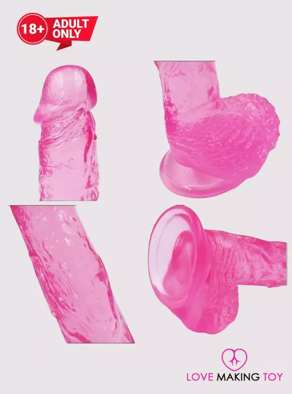 8 Inch Pink Jelly Dildo For Women | Premium Dildo For Sale