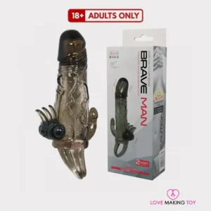 Brave Man double vibrating penis sleeve for intense pleasure and extended performance