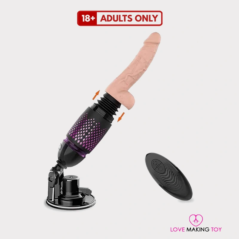 7-Mode Thrusting Automatic Sex Machine with Realistic Vibrating Dildo