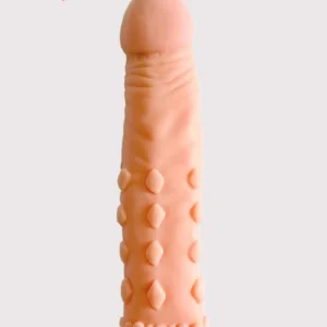 Dotted dragon penis sleeve for men with textured surface for enhanced pleasure