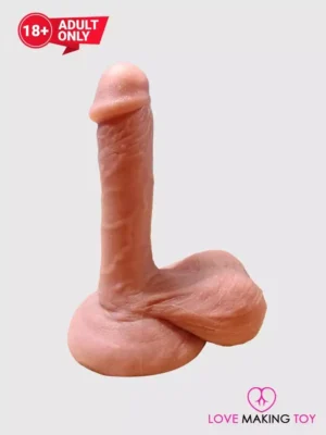Realistic Dildo With Large Suction Cup & Balls-lovemakingtoy.com