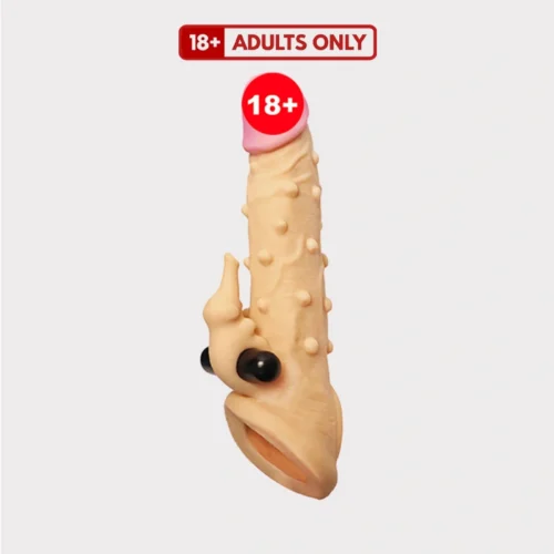 Dragon Condom with vibrator silicone sleeve with dots and spikes