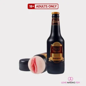 beer bottle flashlight masturbator shaped like a realistic beer bottle, discreet male pleasure toy