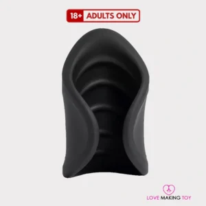 Rechargeable ultra grip vibrating stroker for men