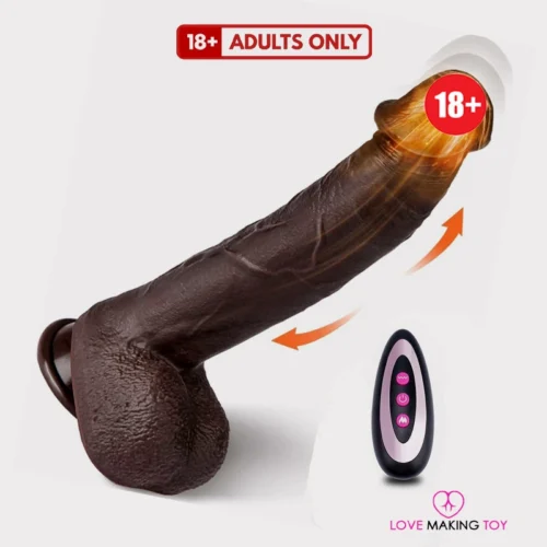 Artificial penis with vibration, rotation, up-down thrusting and heating function
