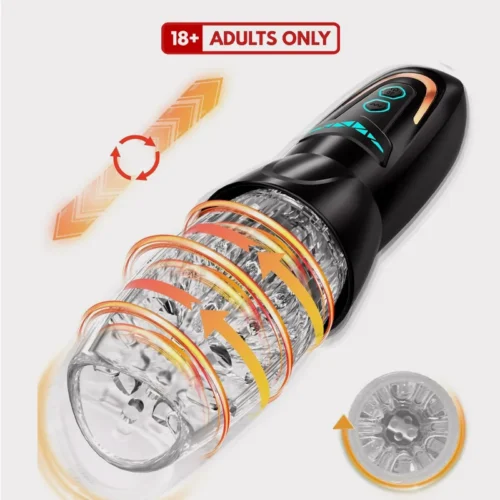 Vibrating thrusting rotating male masturbator machine Automatic thrusting rotating masturbator vibrating stroker