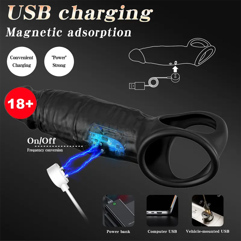 Cock Sleeve for Men – Enhance Pleasure Black cock sleeve for enhanced pleasure and stimulation