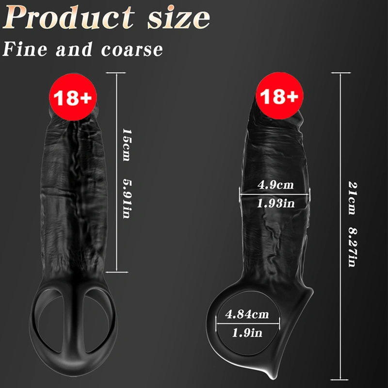 Condom Sex Toy – Safe and Stimulating Black condom sex toy for penis enhancement and safe play