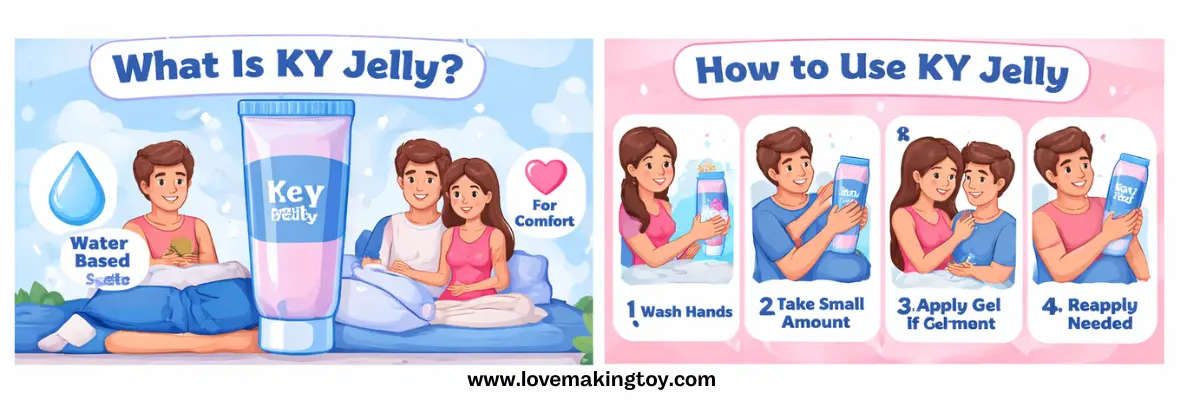 KY Jelly uses for lubrication and comfort